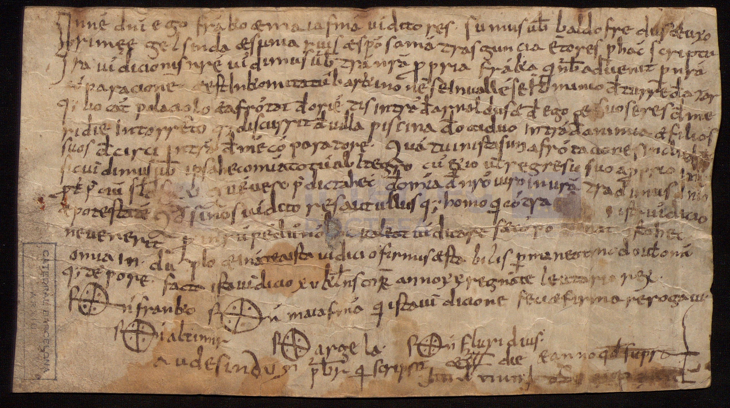 Obverse of Arxiu Capitular de Barcelona, Pergamin 1-3-30